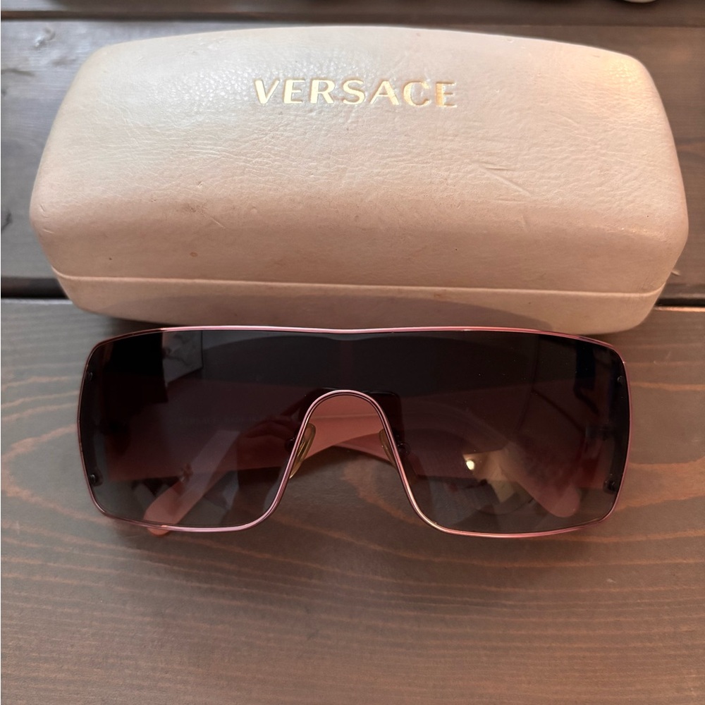 Versace Pink Frame Sunglasses
